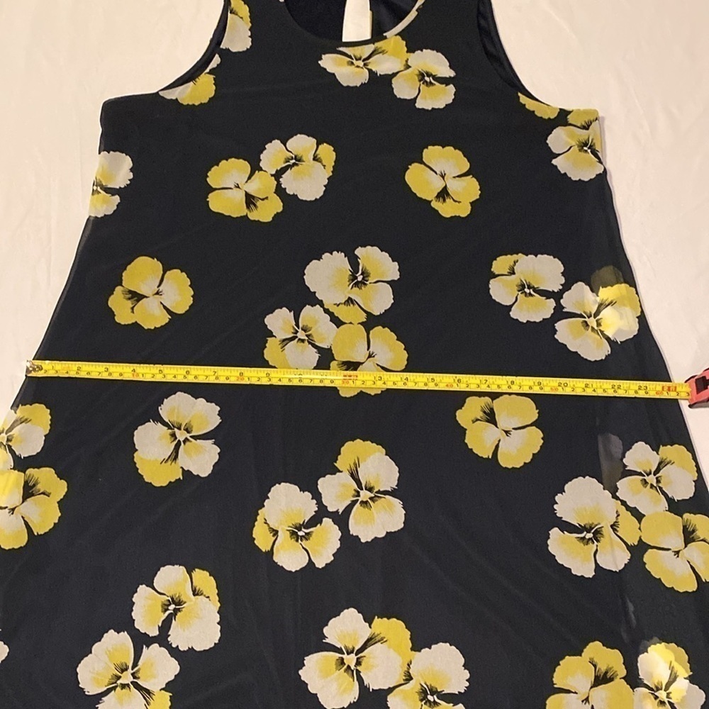 Tommy Hilfiger Women’s Sky Captain Navy & Yellow Floral Shift Dress Size 12 NWOT - Picture 10 of 12